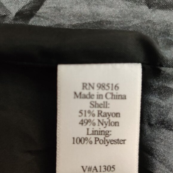 Coldwater Creek M womens vintage patchwork paisley triangle jacket blue silver - Picture 5 of 16